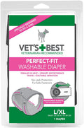 Vet's Best Perfect Fit Washable Female Dog Diaper - Large/XL fit