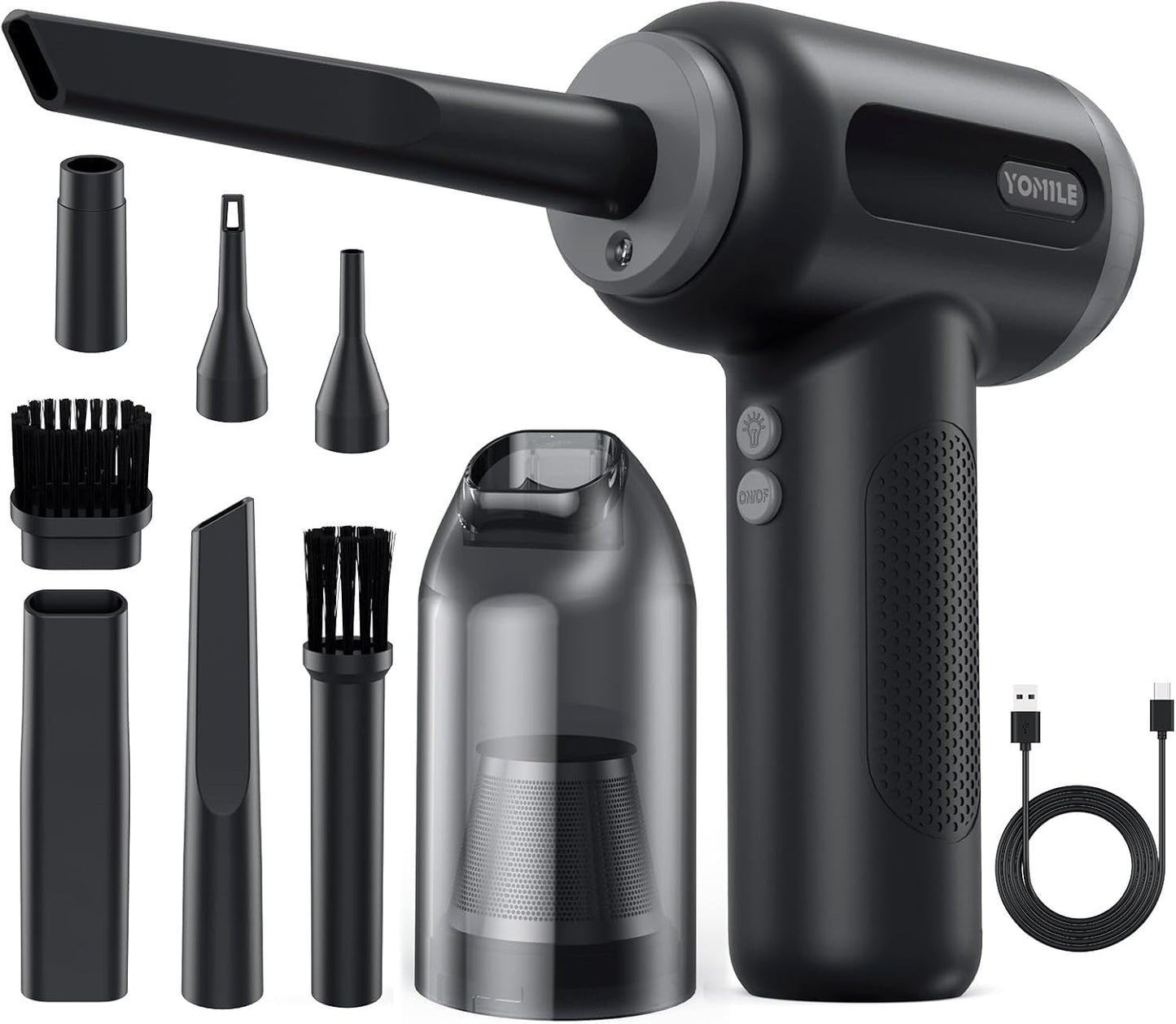 Yomile 2-in-1 Cordless Air Duster - Powerful Dust Blower