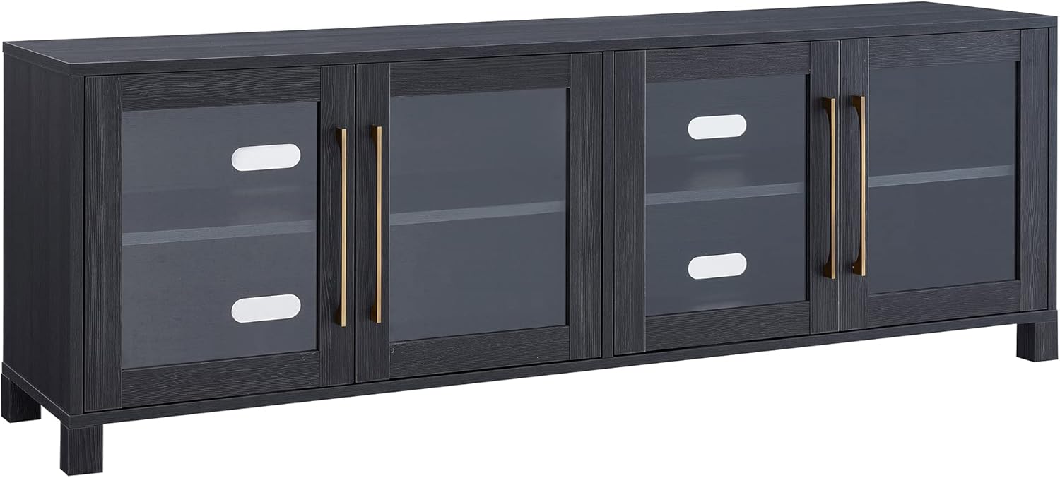 Henn&Hart Rectangular TV Stand for TVs up to 80 in Charcoal Gray