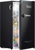 Upstreman 3.2 Cu.Ft Retro Mini Fridge with Bottle Opener - Quiet