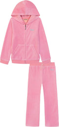 Juicy Couture baby-girls 2 Pc Velour Pant Set - Soft Everyday Staple