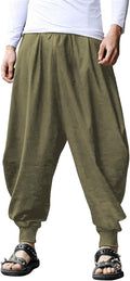 Hippie Harem Pants for Men - Boho Yoga & Beach Casual Wear