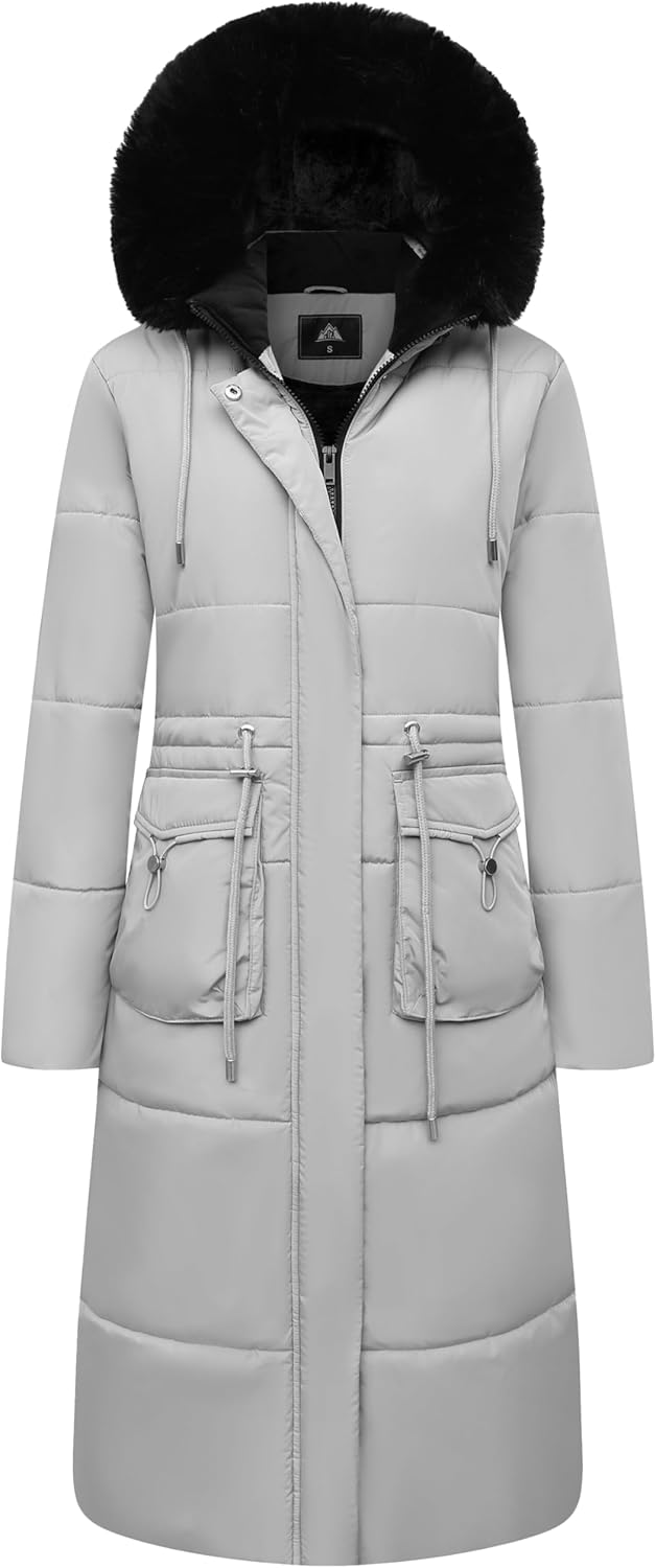 MOERDENG Women's Long Winter Puffer Coat for Cold Weather