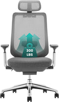 COLAMY Ergonomic Mesh Office Chair - Lumbar Support & 4D Arms