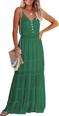 Sundress for Women Spaghetti Strap Maxi Dress - Flowy Summer Staple