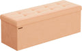 Storage Ottoman Bench 15 x 43 x 15 in - Foldable End of Bed Seat