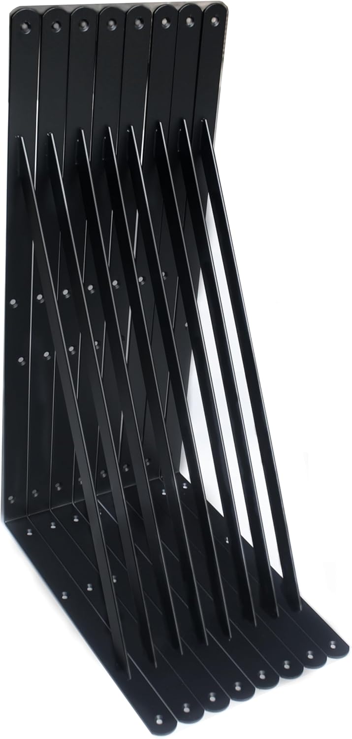 Heavy Duty Shelf Brackets 8 Pack for Sturdy Support and Style