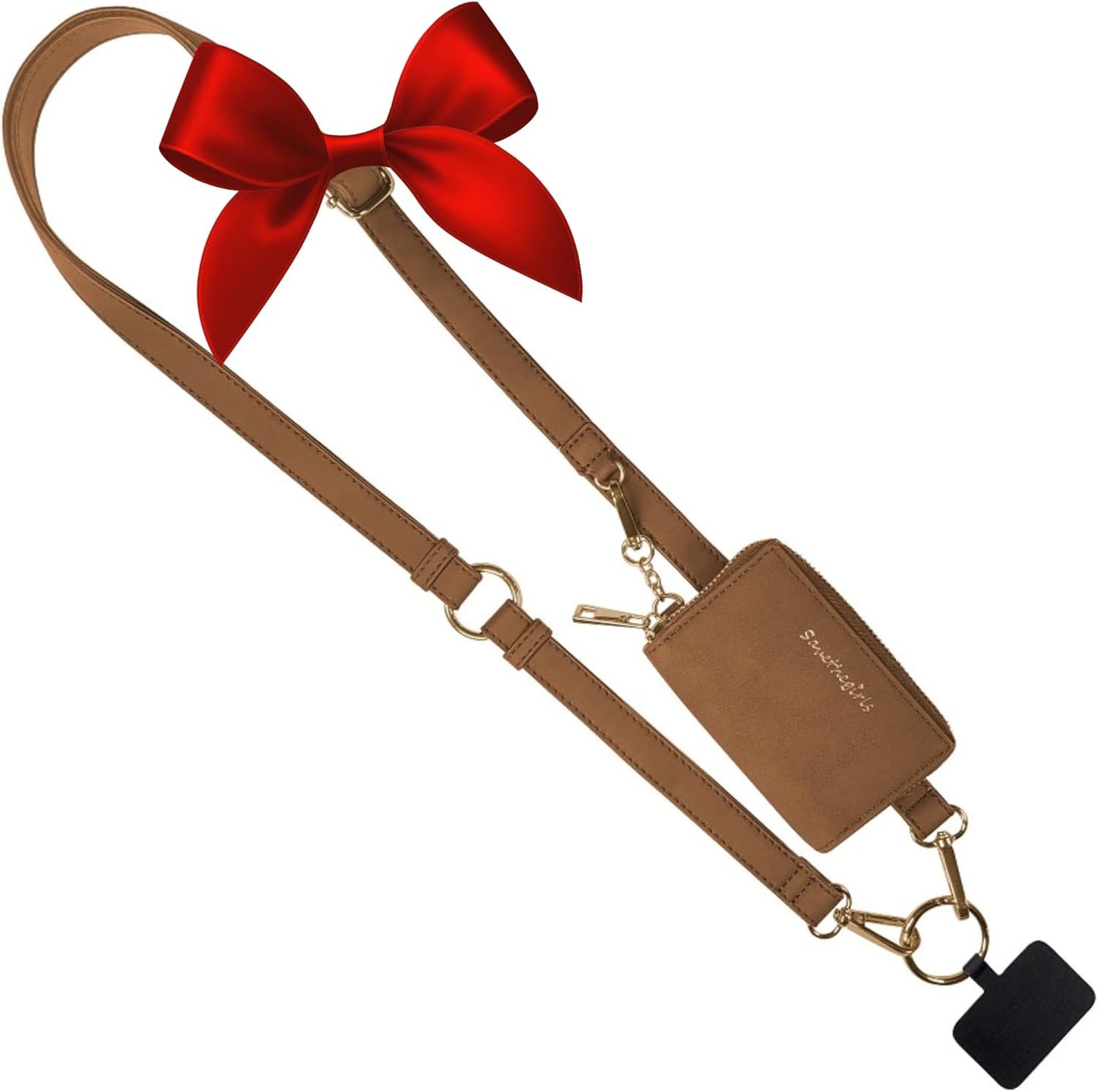 Clip and Go Brushed Vegan Phone Lanyard for Modern Women