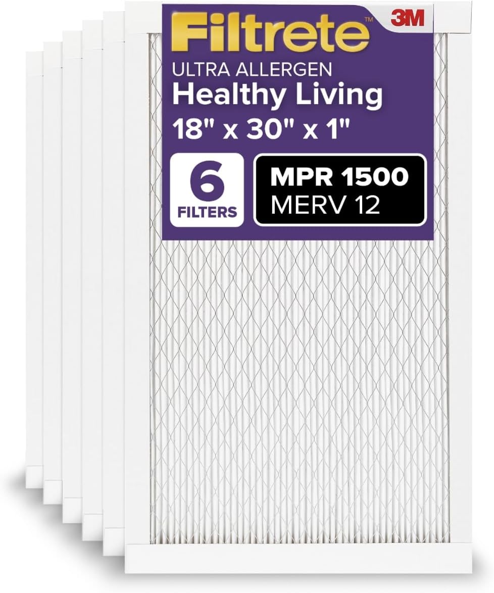 Filtrete 18x30x1 MERV 12 AC Furnace Air Filter for Clean Air