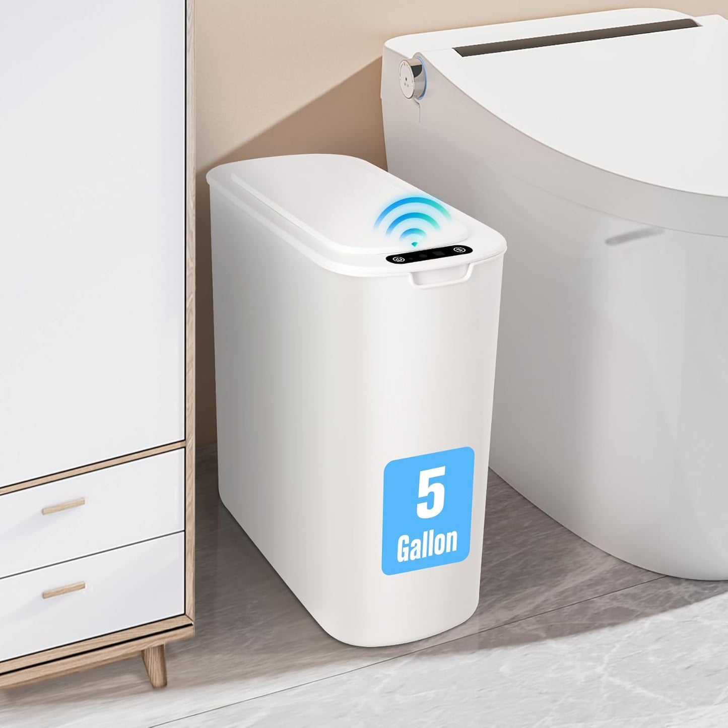 Cesun Motion Sensor Trash Can: Touchless Smart Wastebasket
