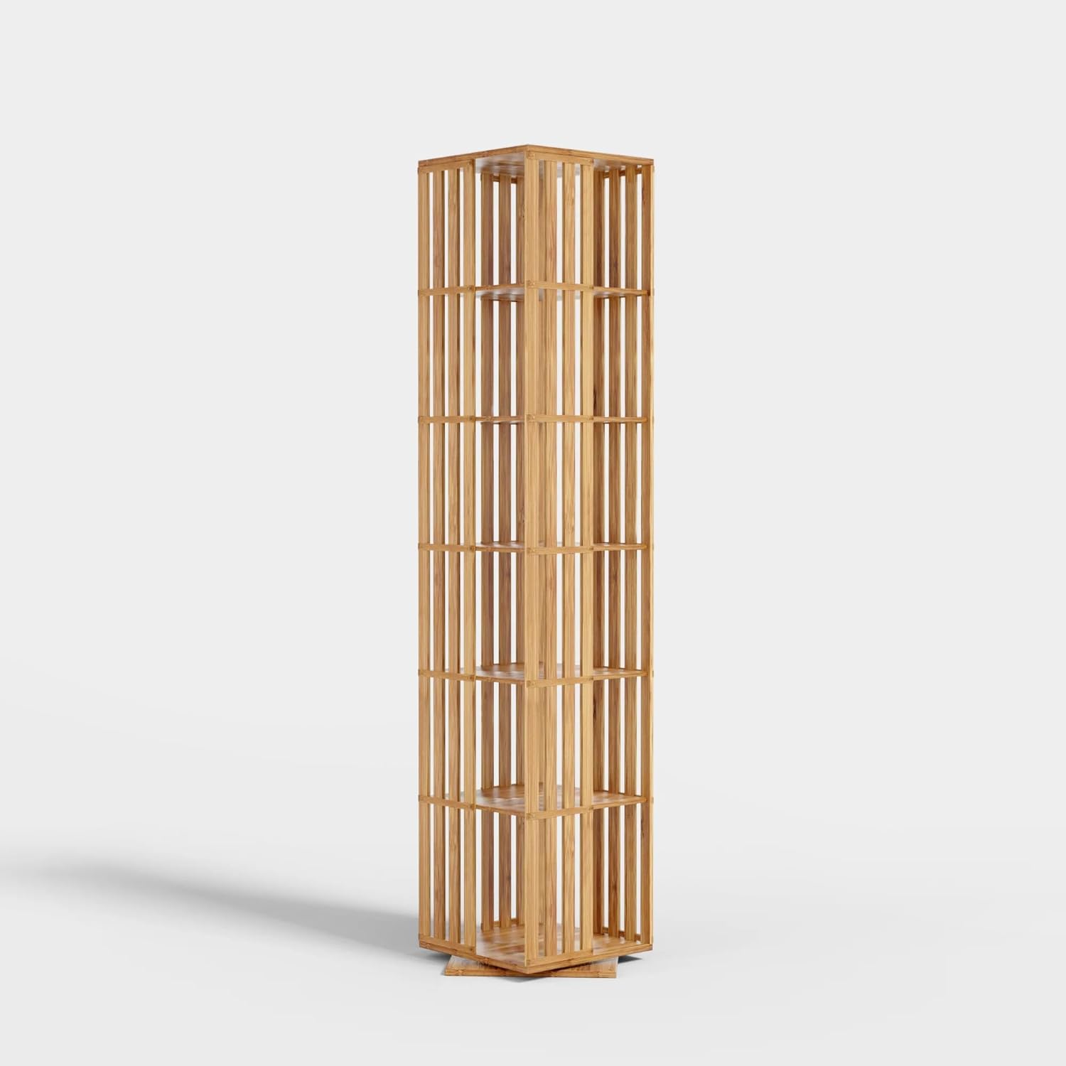 YOWOS Rotating Bookshelf Tower for Stylish Home Organization