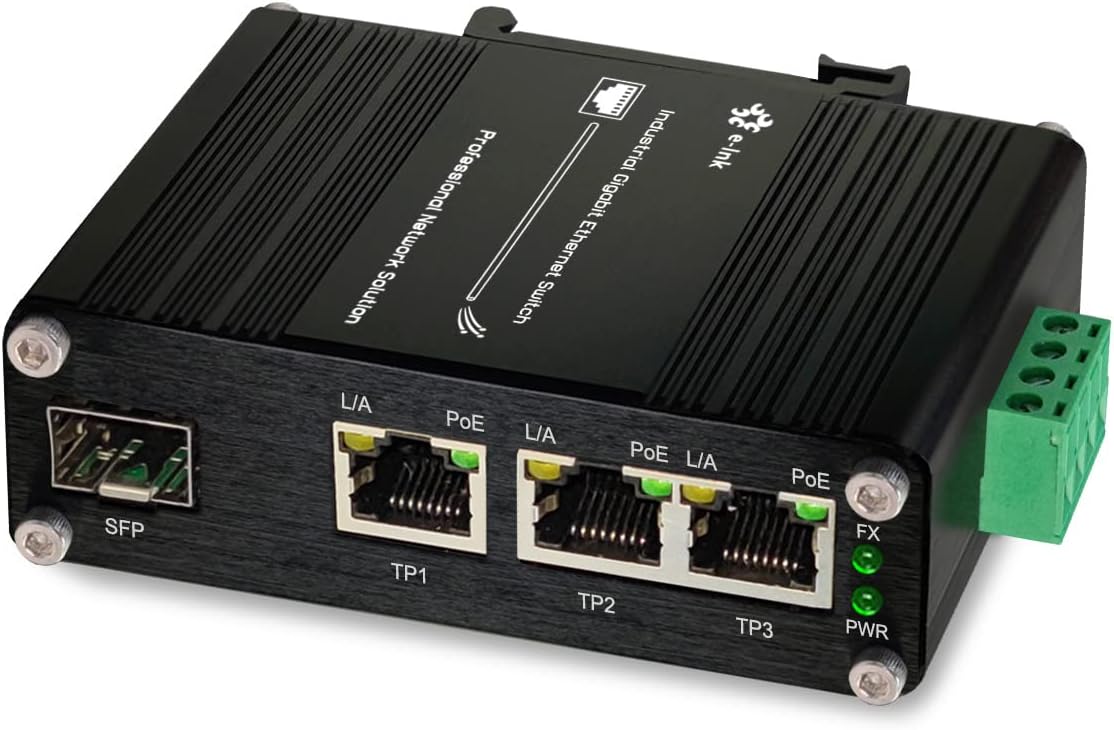 Industrial Gigabit 3 Ports PoE Ethernet Switch for Reliable Networking