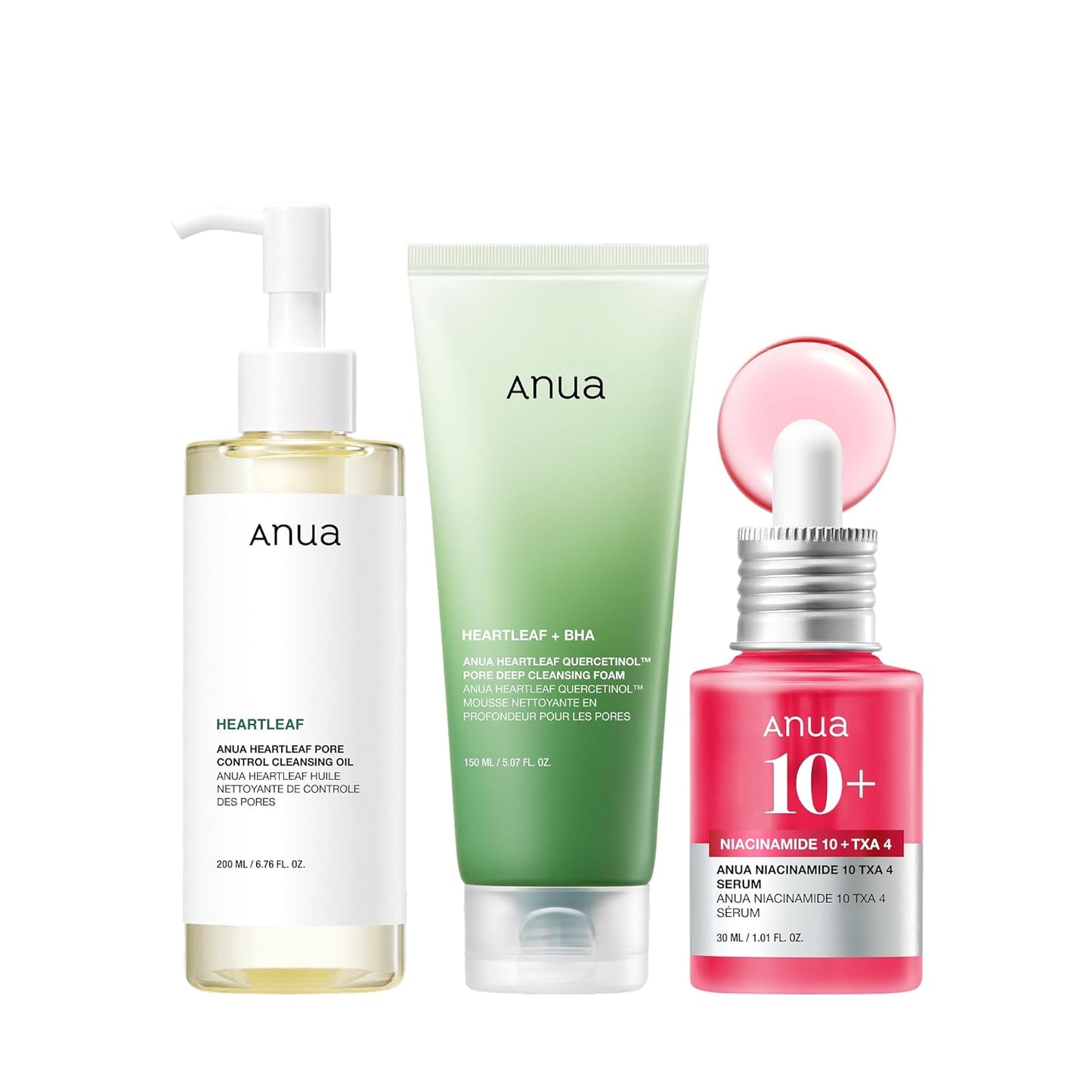 Anua 3-Step Glass Skin Beginner Set for Radiant Skin
