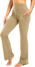 Women's Bootcut Yoga Pants with Pockets - High Waist, Multiple Inseams