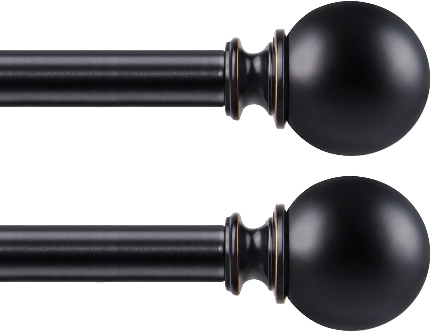 KAMANINA Adjustable Curtain Rods for Windows 48 to 84 Inch