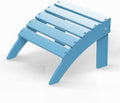 Adirondack Ottoman Footrest - Folding HDPE Outdoor Foot Stool