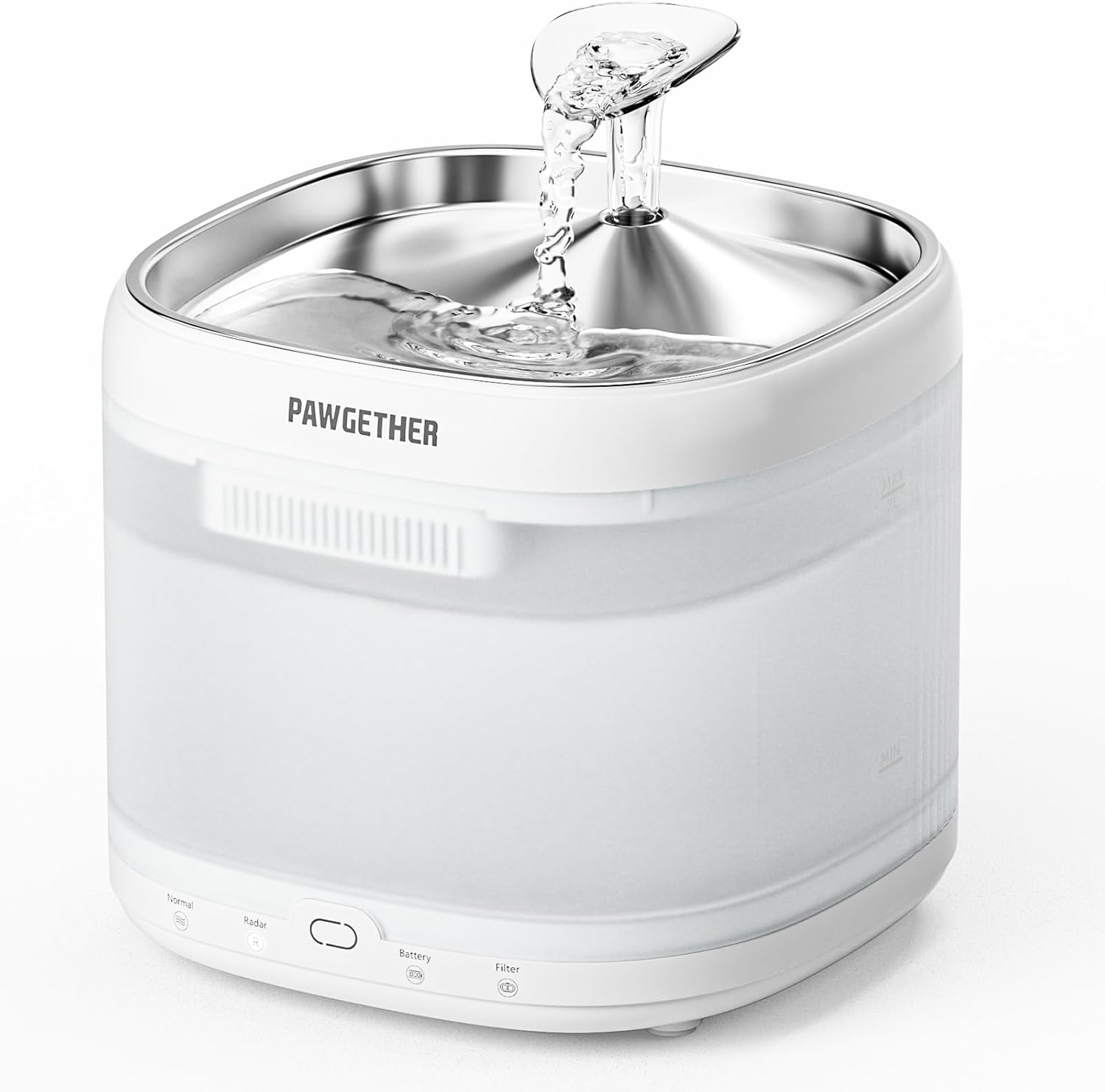 Pawgether Cat Water Fountain: Ultra Quiet Pumpless Design
