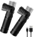 Rechargeable LED Flashlights 500 Lumens 2-Pack - Compact Magnetic