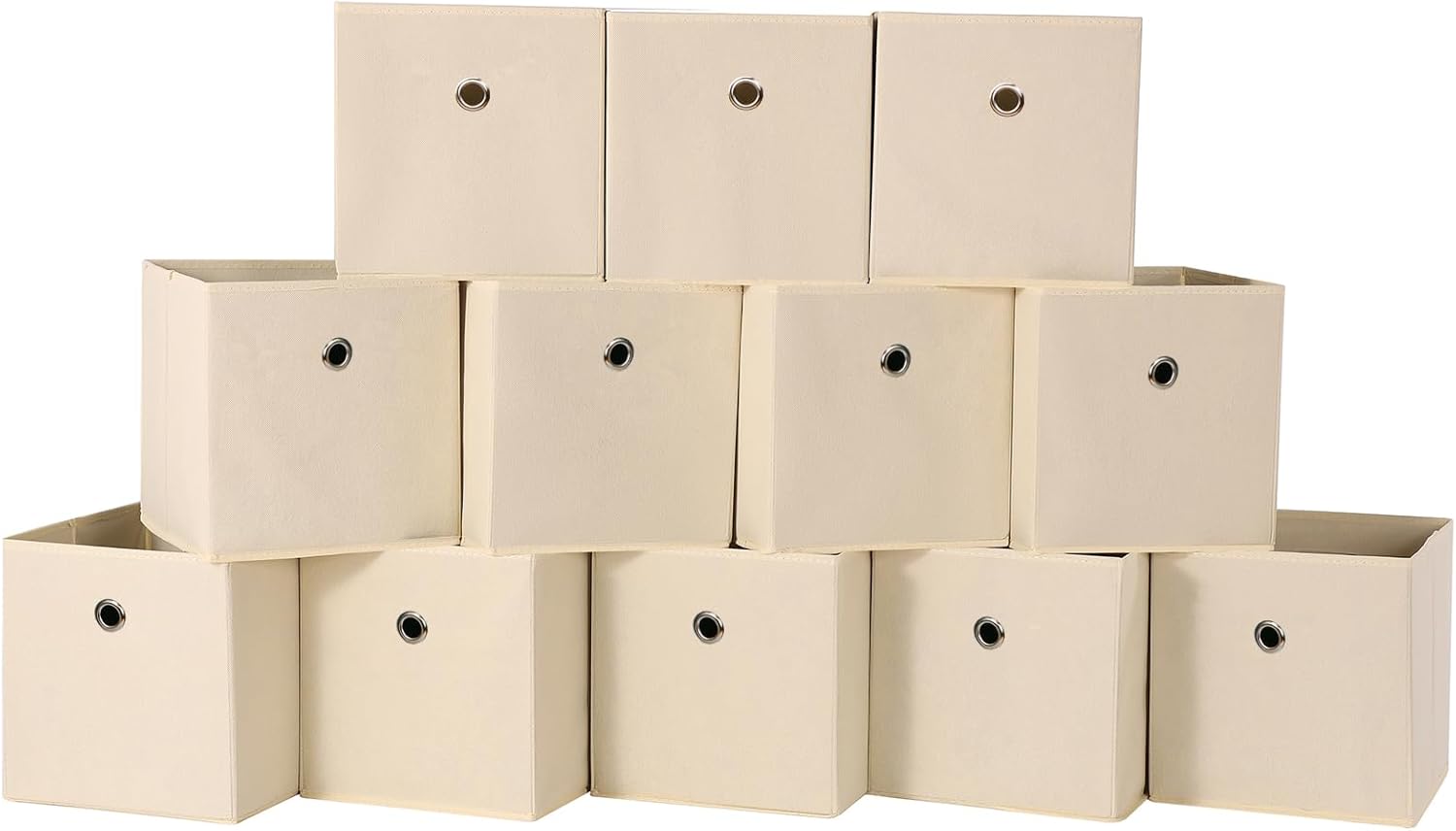 Foldable Storage Cubes Bins for Home Organization - Set of 12