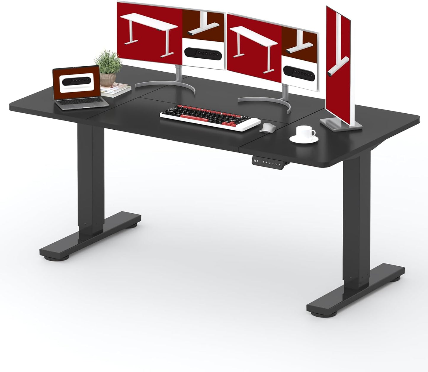 SANODESK Standing Desk Electric Height Adjustable for Home Office