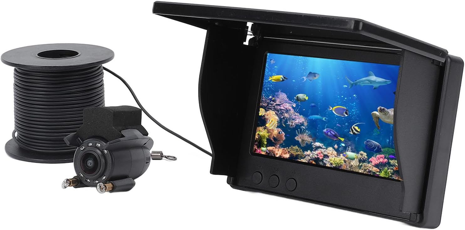 ASHATA Underwater Fishing Camera: Clear 1080P View for Any Adventure!