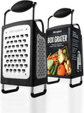 Microplane Four Sided Stainless Steel Box Grater - Ultra-Sharp