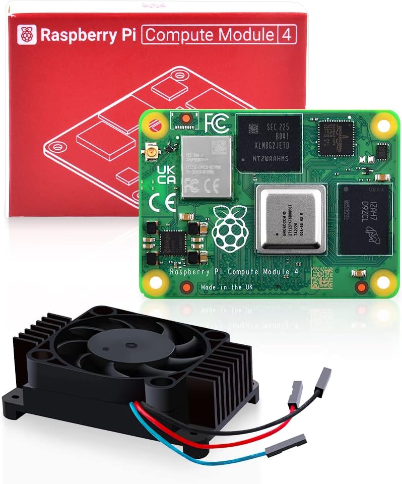 Raspberry Pi Compute Module 4 with 8GB RAM and Heatsink Fan
