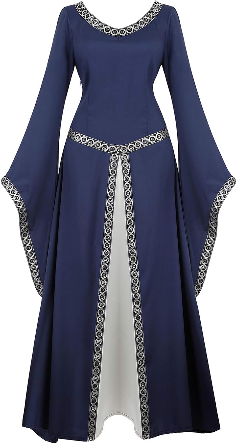 Renaissance Long Dress Costumes for Women - Elegant Vintage Style