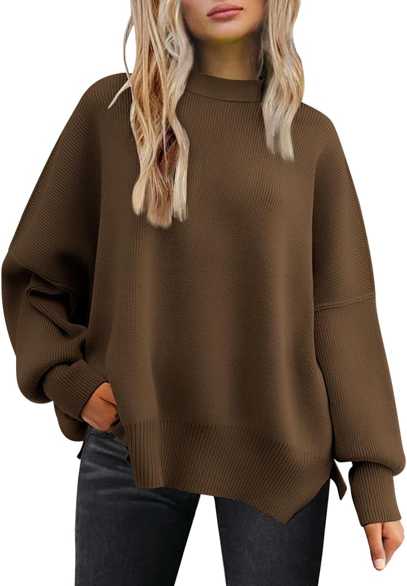 LILLUSORY Women's Oversized Batwing Sweaters for Fall Fashion