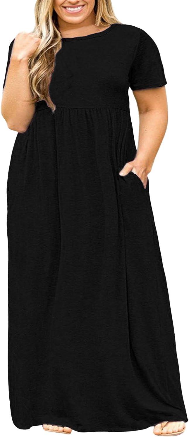 Plus Size Maxi Dresses for Curvy Women - Summer Casual Style