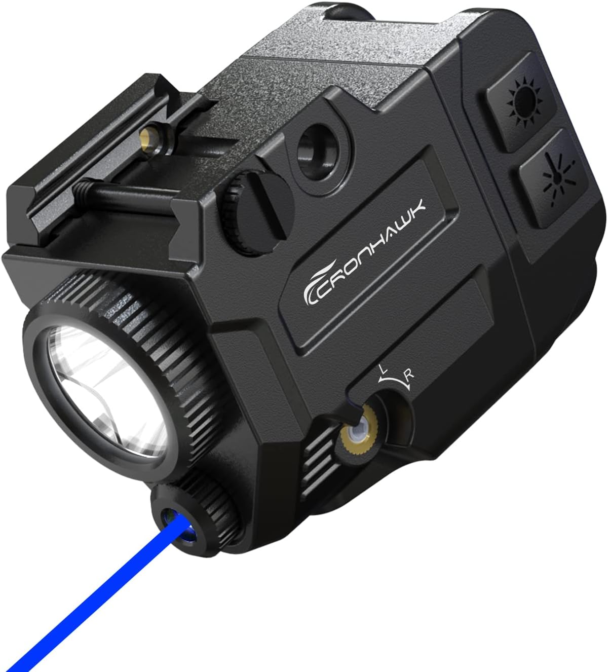 500 Lumens Tactical Weapon Flashlights with Blue Laser Sight