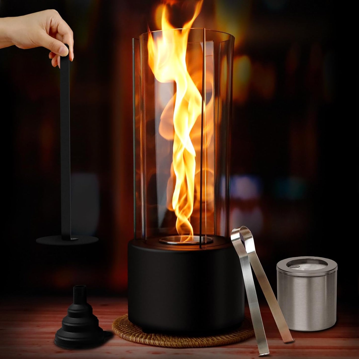 Tornado Tabletop Fire Pit - Portable Indoor Fireplace for Home