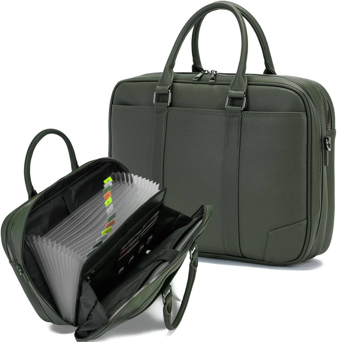 Accordion File Organizer with Handle for 15.6 in Laptop