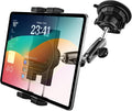 Car Suction Cup Tablet Holder - Dual Knob Lock 360 Arm