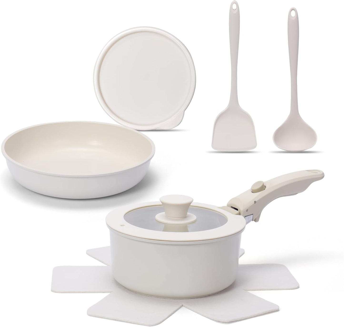 8 PCS Non Stick Kitchen Cookware Set for Efficient Cooking