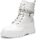 DREAM PAIRS Women's Platform Combat Boots - Punk Style with Chunky