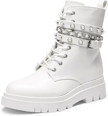 DREAM PAIRS Women's Fashion Platform Combat Boots for Edgy Style