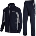 Men's Polyester Tracksuit Full Zip 2-Piece Casual Athletic Set