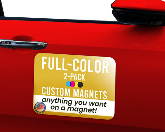 Custom 12x18 Inch Car Magnets for Personal and Business Use