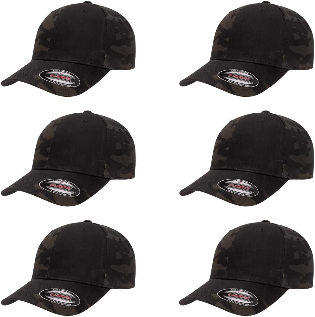 Flexfit Wooly Combed Premium 6-Panel Baseball Cap for Comfort