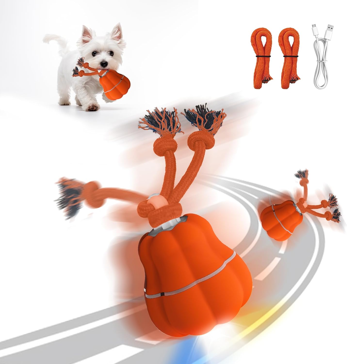 Motion Activated LED Dog Toy Ball - Engage Your Pup!