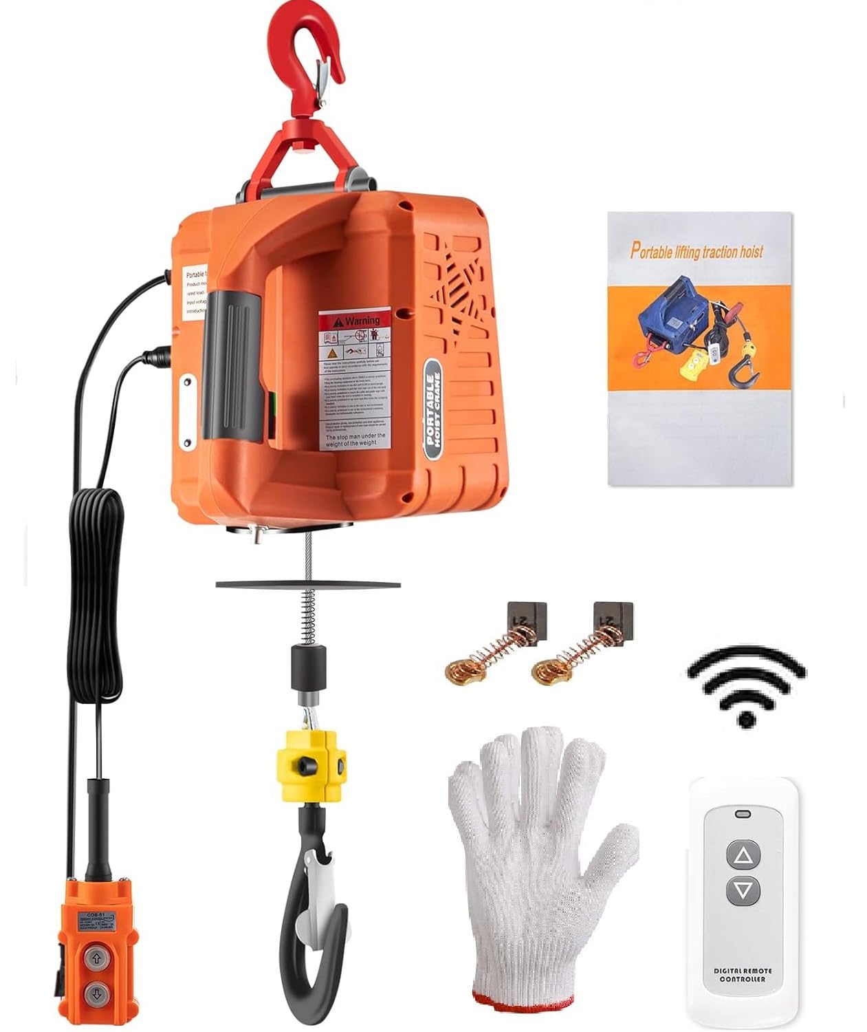 VEVOR 3-in-1 Electric Hoist Winch for Heavy Lifting Tasks