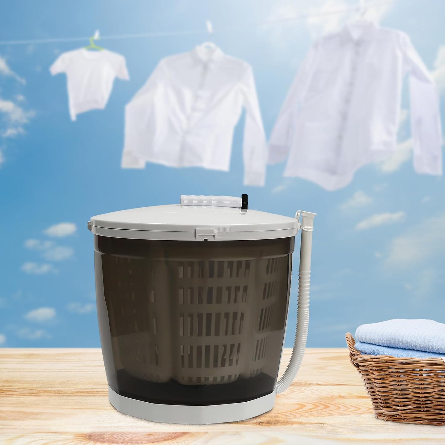 Chieacho Mini Washing Machine: Portable 2-in-1 Washer & Spinner for RVs & Campers