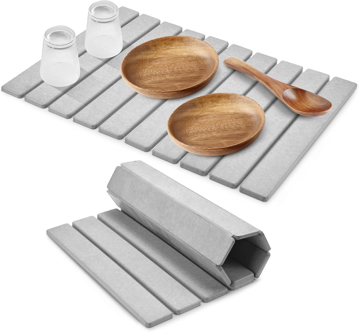 Stone Dish Drying Mat for Kitchen Counter - Ultra Absorbent Design