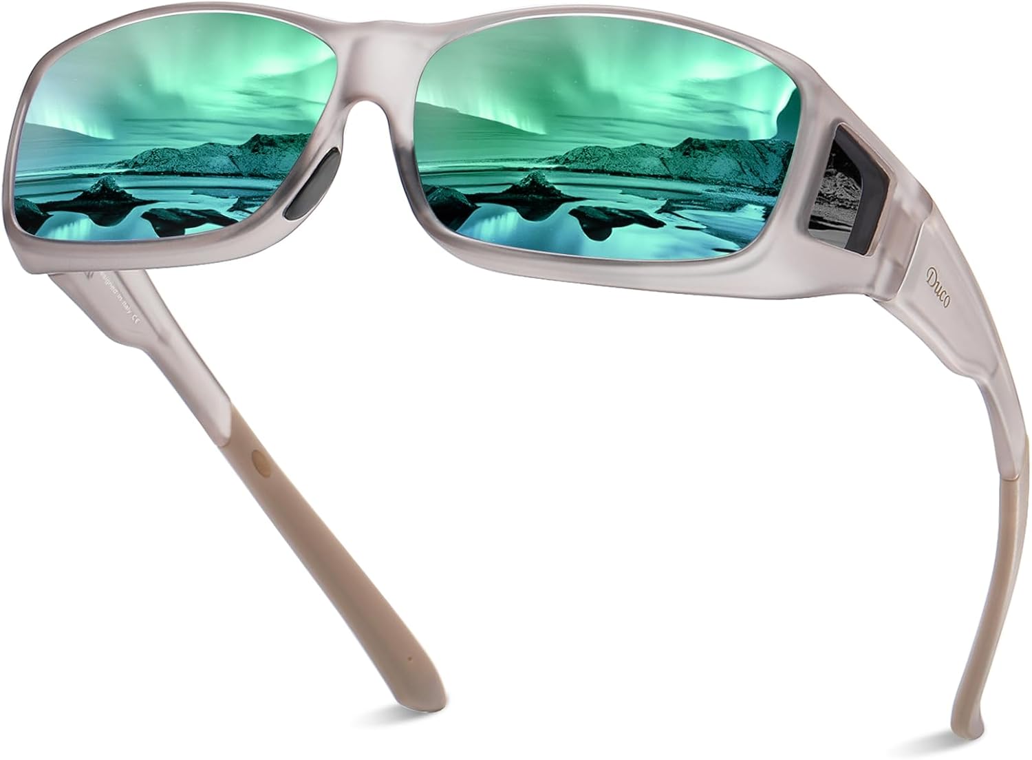 DUCO Polarized Wraparound Fitover Glasses for UV Protection