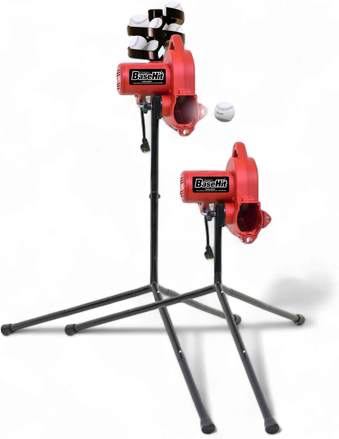 Base Hit Lite Baseball Pitching Machine 45 MPH | Accurate Training for All Ages