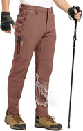 Men's Snow Pants Fleece Lined Waterproof Softshell - Warm