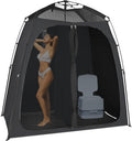 EighteenTek Shower Tent Camping 2-Room Pop-Up Privacy Shelter