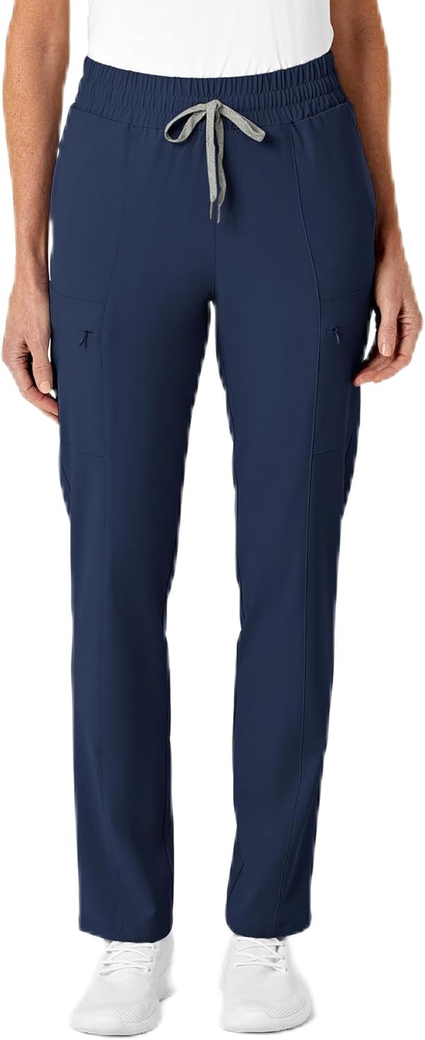 Renew Women's High Waist Slim Leg Scrub Pant for Comfort & Style