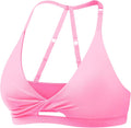 Sports Bras for Women Open Back Workout Bra - Twist Front Medium